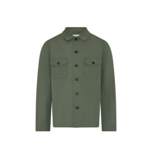 Compass Cotton Rimini Overshirt Olive Big Men’s NZ Beggs