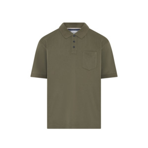 Compass Castro Plain Cotton Polo Olive Big Men’s NZ Beggs