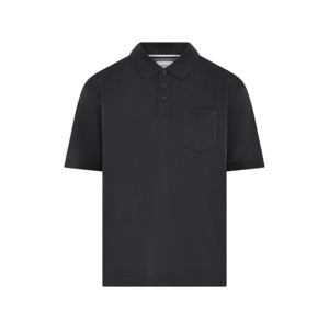 Compass Castro Plain Cotton Polo Black Big Men’s NZ Beggs