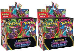 Womens: Pokemon Phantasmal Flames Booster Box 2x Lot 2025 Pokémon Mega Evolution