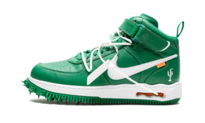 Nike: Nike Air Force 1 Mid Off-White Pine Green Casual Sneaker