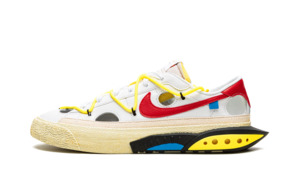 Nike Blazer Low Off White University Red Athletic Sneaker