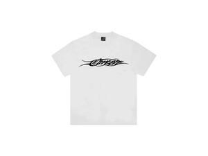 300 Under: Corteiz Tribal Tee White Graphic Short Sleeve T Shirt