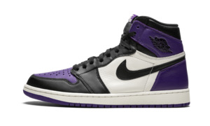 Jordans: Air Jordan 1 Retro High Court Purple Black White Sneakers