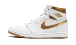 Air Jordan 1 Retro High OG Metallic Gold Womens Sneakers