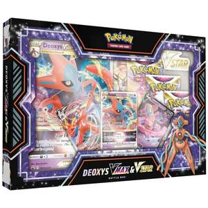 Mens: Pokemon Deoxys VMAX & VSTAR Battle Box Trading Card Game Set
