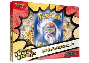 Pokémon Mega Evolution Ascended Heroes Mega Emboar EX Box