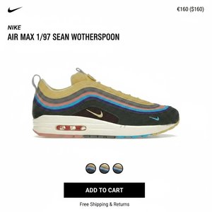 Nike Air Max 1/97 Sean Wotherspoon (Extra Lace Set Only)