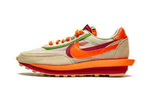 Nike: Nike LDWaffle Sacai CLOT Kiss of Death Net Orange Blaze Sneaker