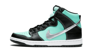 Nike: Nike SB Dunk High Diamond Supply Co Turquoise Black Sneaker