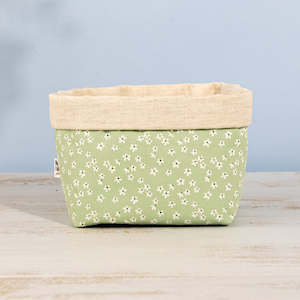 Fabric Storage Gift Boxes: Mint Mini Floral Fabric Gift Box