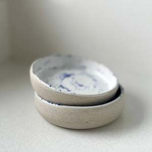 Products: Ceramic Blue Speckle Glazed Bowl