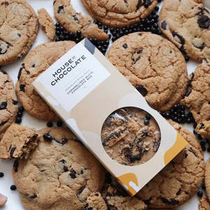 Products: Choc Chip Cookie and Crispy Pearls Caramelised White Chocolate Bar