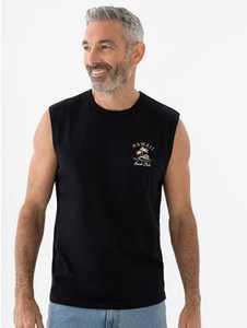 Pacifica Print Muscle Hawaii Beach Club Black New Zealand // Lowes