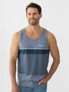 Pacifica Malibu Stripe Tank Slate Blue New Zealand // Lowes
