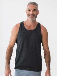 Men's Singlets & Tanks: Lowes Cotton Tank Top Charcoal New Zealand // Lowes