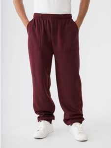 Mens Fleece Trackpant Burgundy New Zealand // Lowes