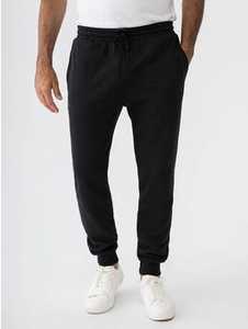 Mens Tapered Fit Trackpant With Cuff Black New Zealand // Lowes