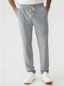 Men's Trackpants & Joggers: Drawstring Leisure Pants Steel Grey New Zealand // Lowes