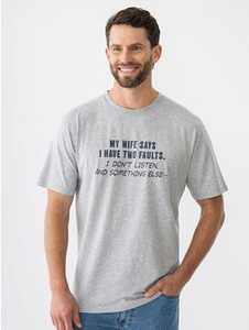 Men's T Shirts: Cotton Print Tee New Zealand // Lowes