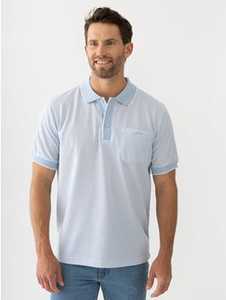 Men's Polos: Cougars Jacquard Polo Sky Blue New Zealand // Lowes