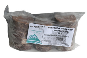 Products: Possum and Wallaby Medallions 1kg packs BMNaturally