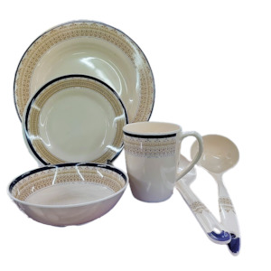 26pc Violet Dinner Set