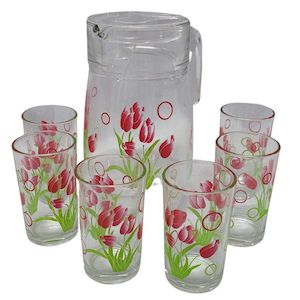 Glassware: 7pcs Jug And Glass Set