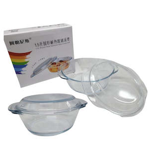 Glassware: 1.5L Glass Casserole Dish