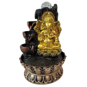 Home Deco: 12inch  Water Fountain Ganesh LX21267G