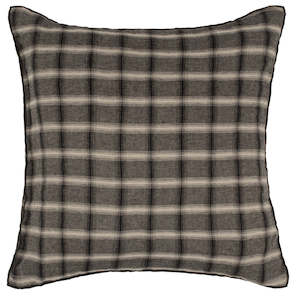 Pillowcase: Le Monde Sauvage Linen by Béatrice LAVAL Washed Linen Euro Pillowcase -Highland