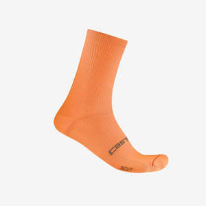 Castelli: Castelli Espresso 18 Socks Vivid Orange