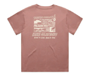 Products: Bike Glendhu Womens Tee Trails Faded Pink - Bike Glendhu