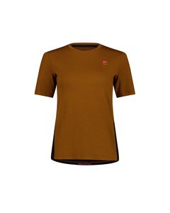 Products: Mons Royale Mens Tarn Merino T-Shirt Cinnamon / Black - Bike Glendhu