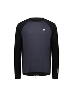 Products: Mons Royale Mens Tarn Merino Long Sleeve Black / 9 Iron - Bike Glendhu