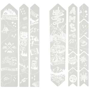 Frame Protection: Ams Gravel/Road Frame Guard Bikepacking White