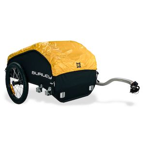 Child Trailers: Burley Trailer Nomad Luggage Black/Yellow