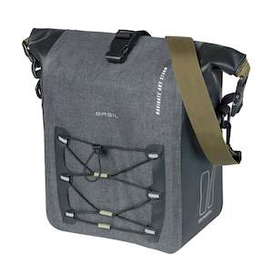 Basil Navigator Storm Medium Waterproof Single Bag 12-15L Black