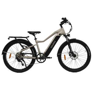 Ehybrid Ebikes: Hiko Enduro Electric Bike 672Wh Battery Iridium Silver