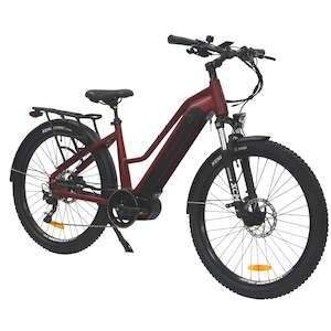 Ehybrid Ebikes: Hiko Rangler Electric Bike 840Wh Battery Red