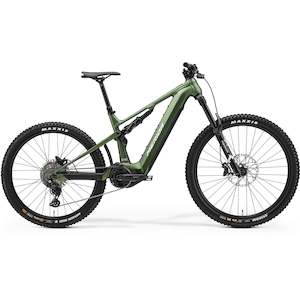 Emtb Ebikes: Merida eOne Sixty 675 Electric Enduro Bike 750Wh Battery Silk Fog Green