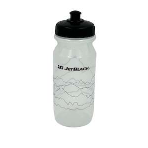 Water Bottles: JetBlack Comp Bottle 600ml Clear with Black Lid