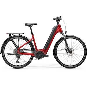 Ehybrid Ebikes: Merida eFloat City 600 EQ Electric Hybrid Bike 750Wh Battery Dark Strawberry