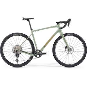 Road Bikes: Merida Silex 500 Gravel Bike Silk Moss Grey/River Clay
