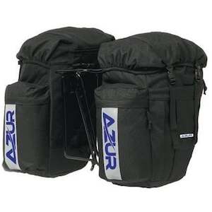 Azur Commuter Rear Pannier Bag Pair 48L Black