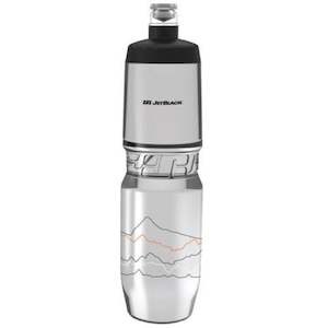JetBlack Icon Water Bottle 900ml Clear/Black