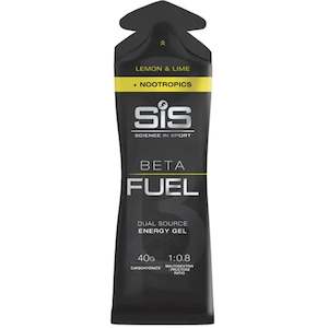 SIS Beta Fuel+Nootropics Dual Source Energy Gel 60ml Lemon Lime