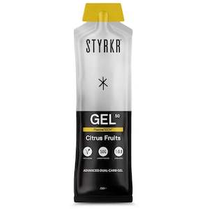 Styrkr GEL50 Dual-Carb Energy Gel 72g Citrus Fruits