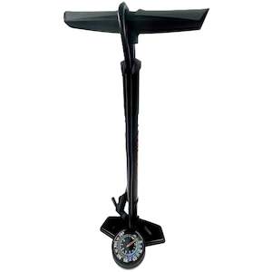 Jetblack Biggest Fella 2.0 Dual Gauge Floor Pump for MTB & Road Black