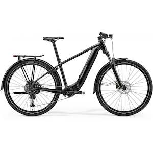 Emtb Ebikes: Merida eBig.Nine 400 EQ Electric Hardtail Mountain Bike Metallic Black/Gunmetal Grey